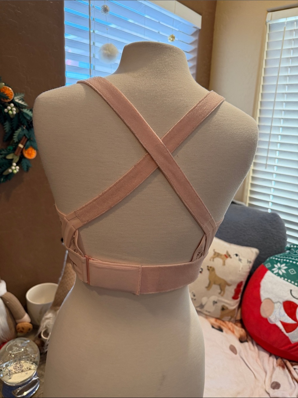 SHEFIT Light Blush Front-Zip High Support Sports Bra - Picture 2 of 5